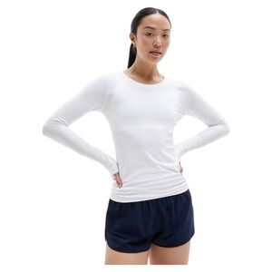 Athleta Momentum Seamless White Long Sleeve Top 1X *NEW